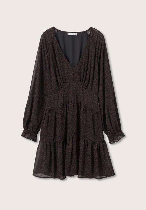 MANGO - Dress toscana - brown