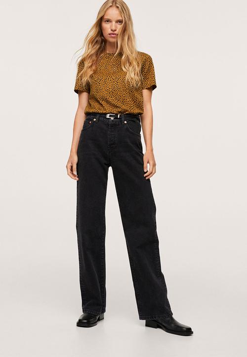 MANGO - T-shirt bella2-h - dark yellow