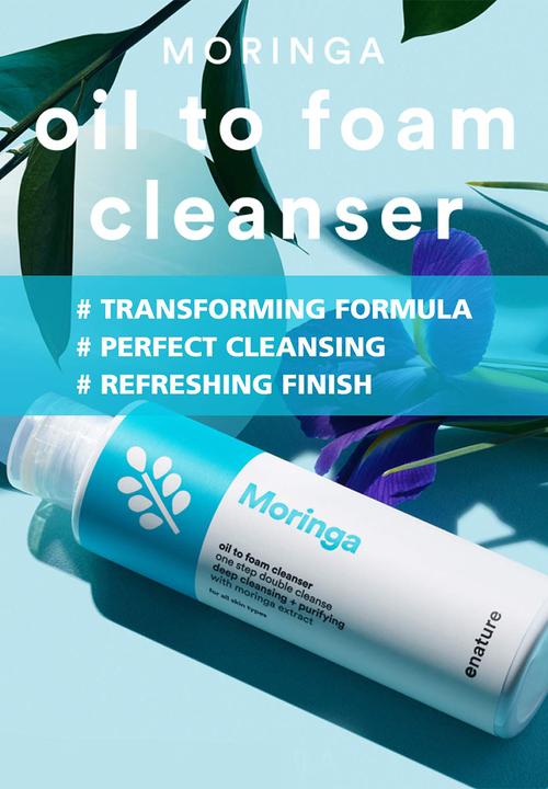 enature - Moringa Oil to Foam Cleanser