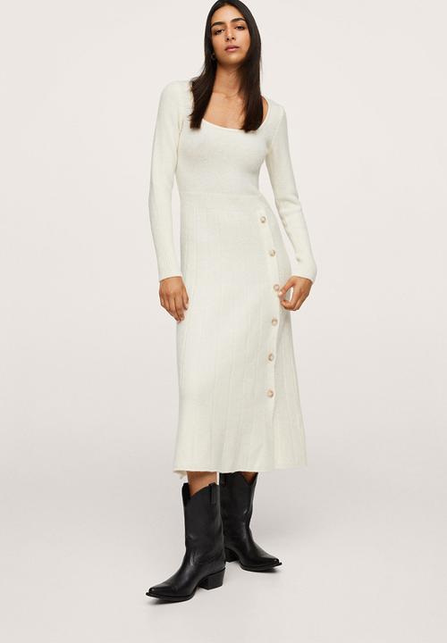 MANGO - Dress cloud - light beige