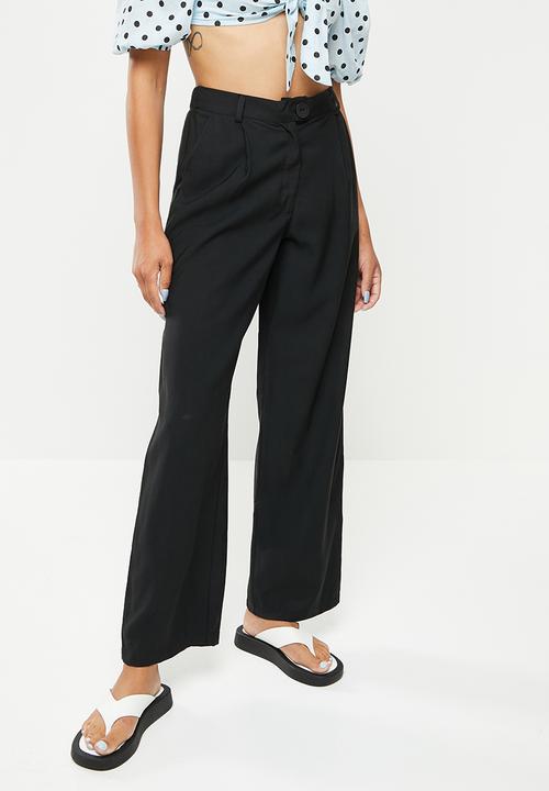 Me&B - Tailored wide leg pant - black