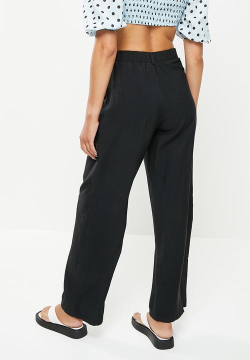 Me&B - Tailored wide leg pant - black