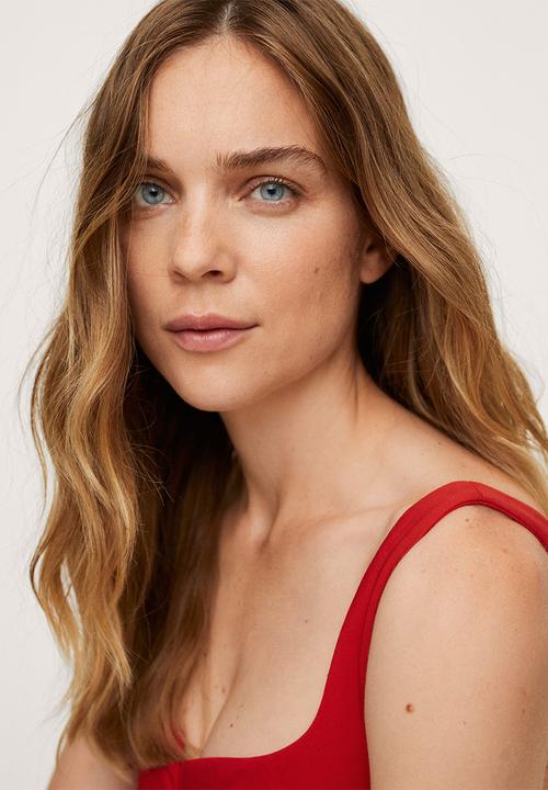 MANGO - One-piece suit funk - red