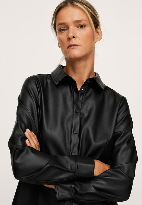 MANGO - Shirt gaga - black