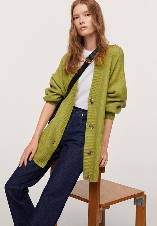 MANGO - Cardigan taldora - medium green
