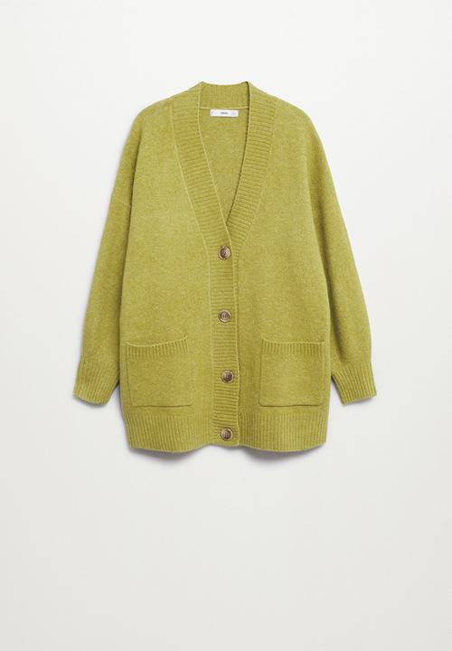 MANGO - Cardigan taldora - medium green
