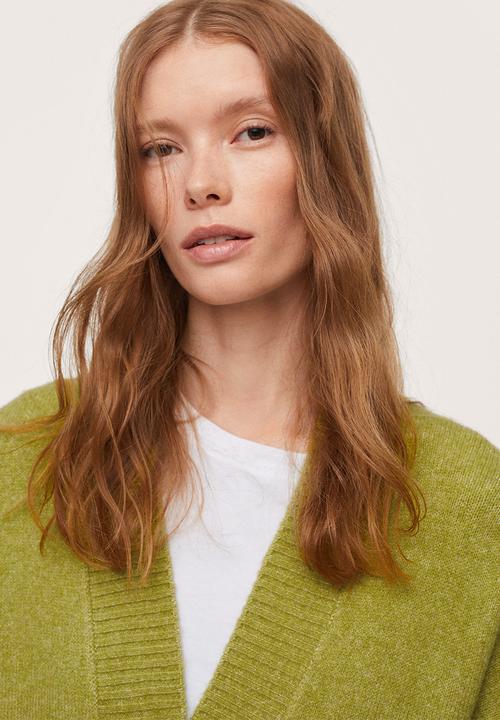 MANGO - Cardigan taldora - medium green