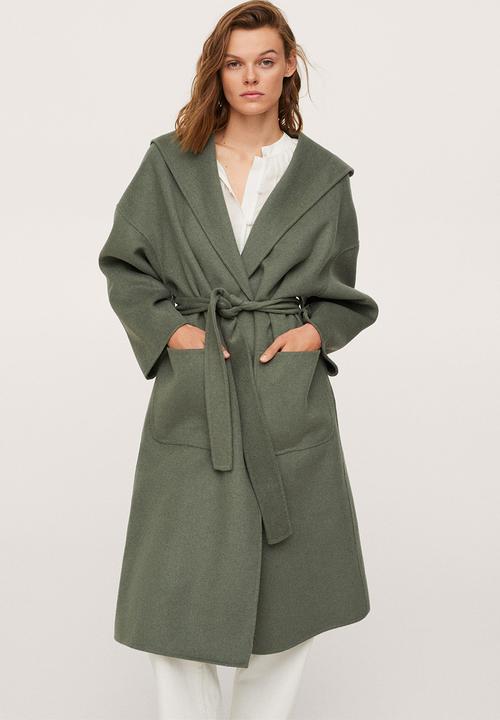 MANGO - Coat mulan - green