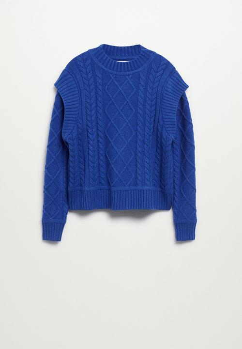 MANGO - Sweater bunny - mid blue