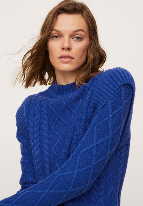 MANGO - Sweater bunny - mid blue