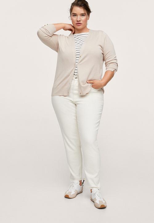 MANGO - Plus cardigan gina - light beige