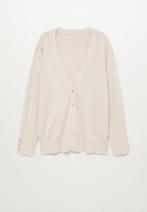 MANGO - Plus cardigan gina - light beige
