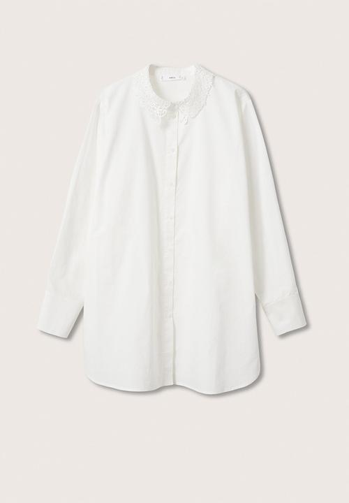 MANGO - Shirt cami - white 