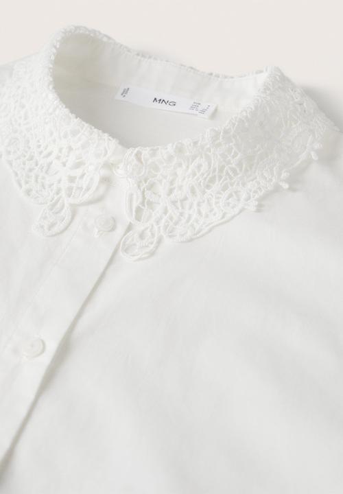 MANGO - Shirt cami - white 