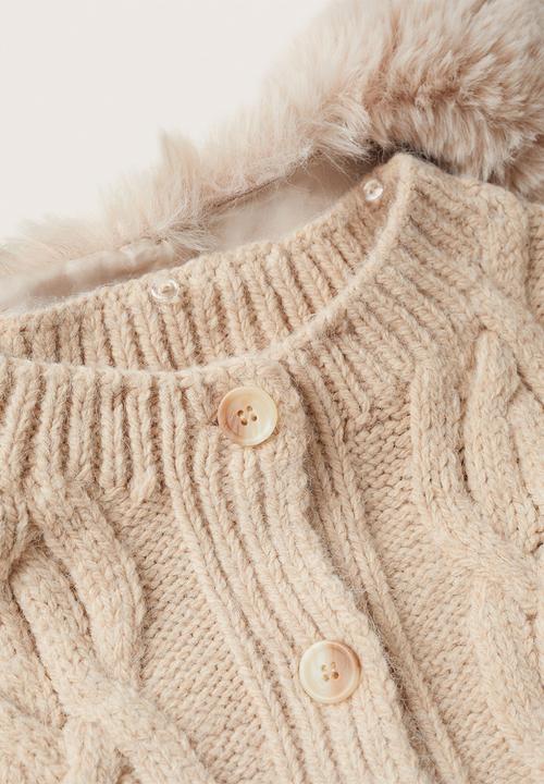 MANGO - Cardigan irina - medium brown