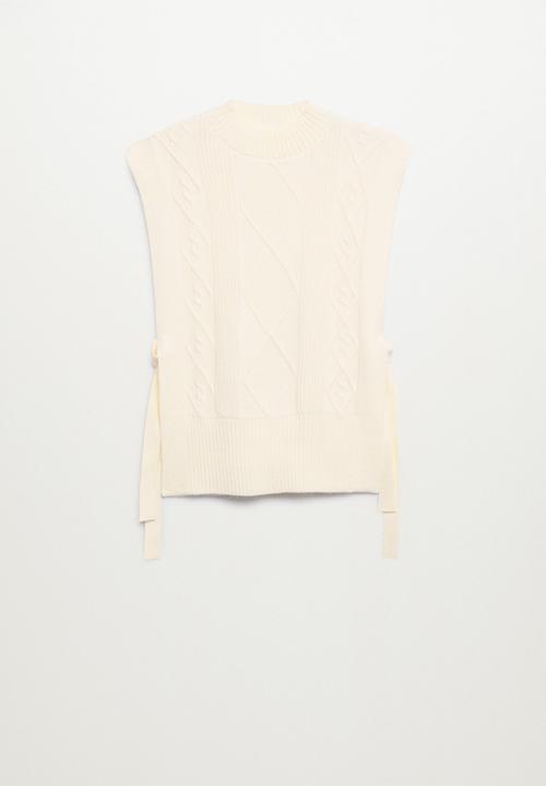 MANGO - Waistcoat thesow - light beige