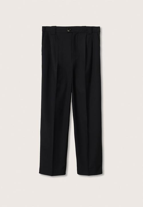 MANGO - Trousers celia - black