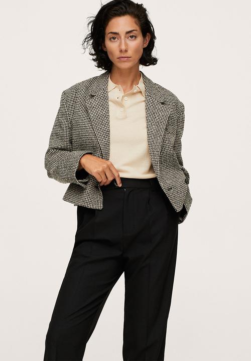 MANGO - Trousers celia - black