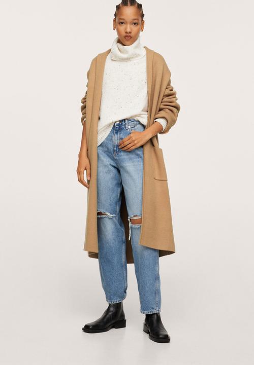 MANGO - Coat ringo - medium brown