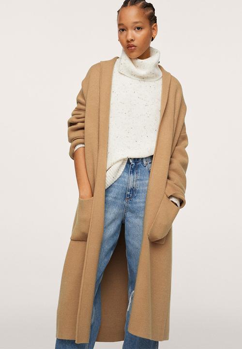 MANGO - Coat ringo - medium brown