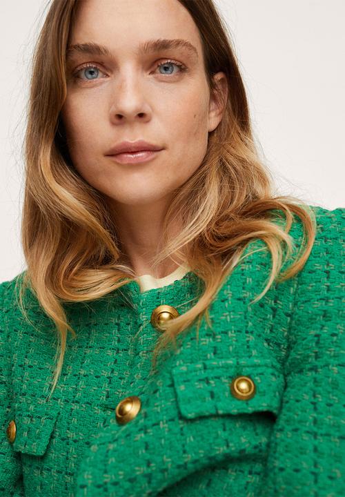 MANGO - Jacket wintour - green