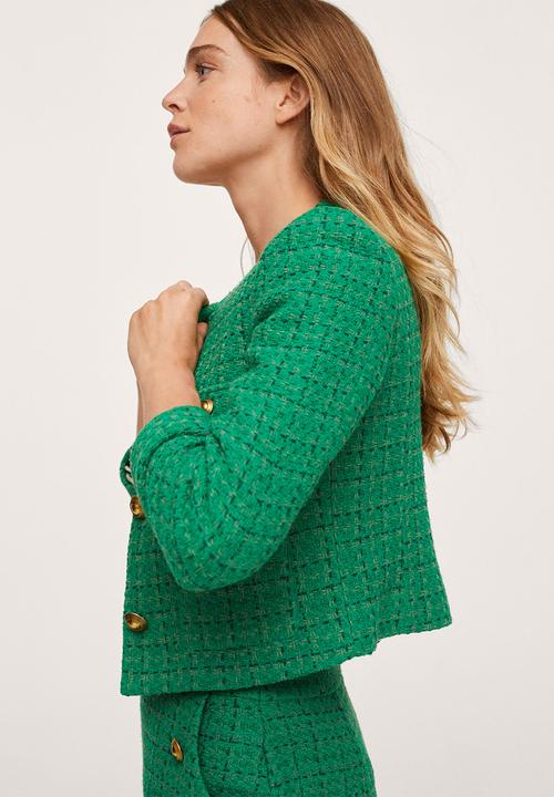 MANGO - Jacket wintour - green