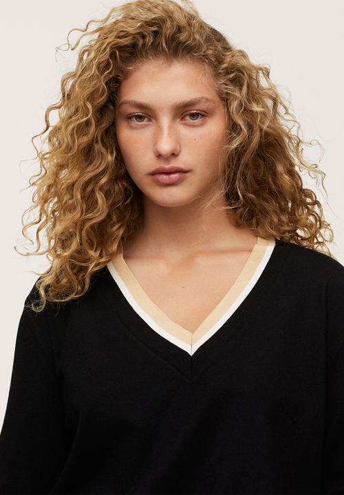 MANGO - Sweater honesty - black