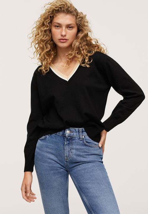 MANGO - Sweater honesty - black