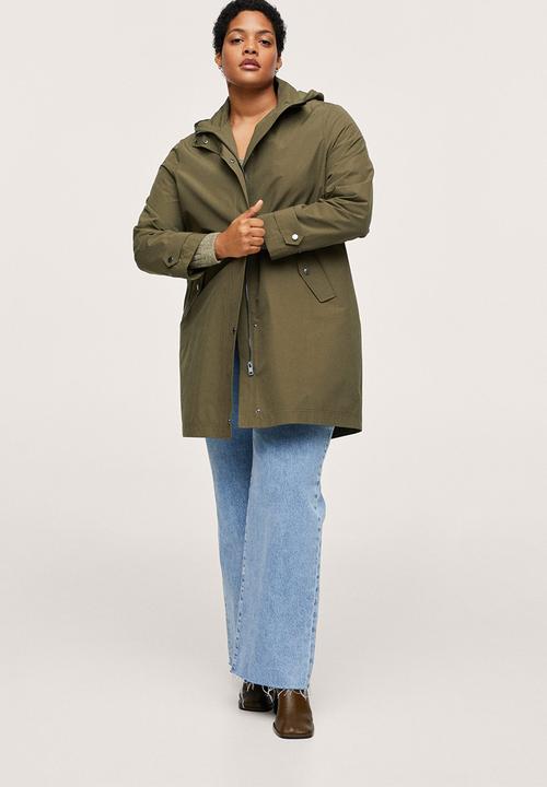 MANGO - Plus parka crew1 - khaki