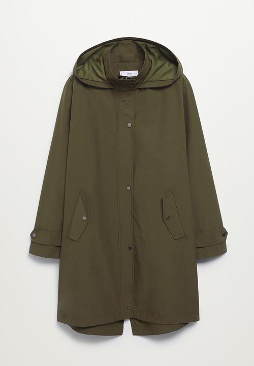 MANGO - Plus parka crew1 - khaki