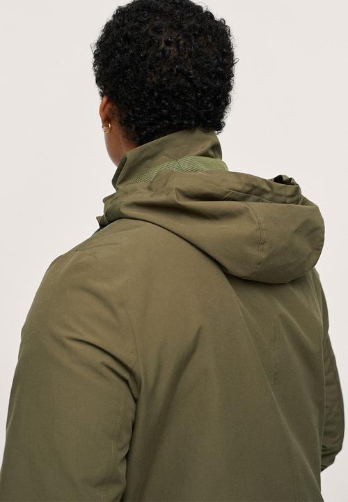 MANGO - Plus parka crew1 - khaki