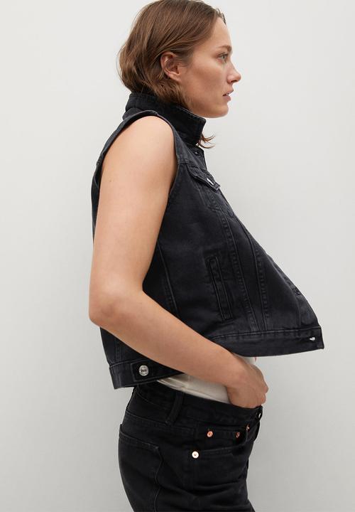 MANGO - Waistcoat vicky - open grey
