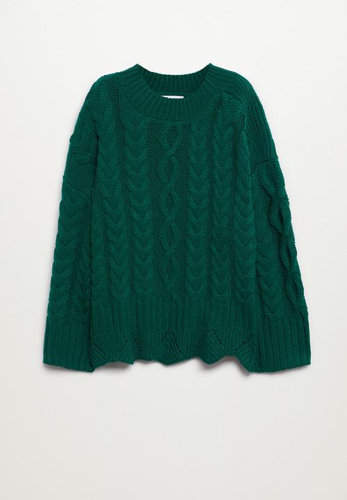 MANGO - Plus sweater greendi - green