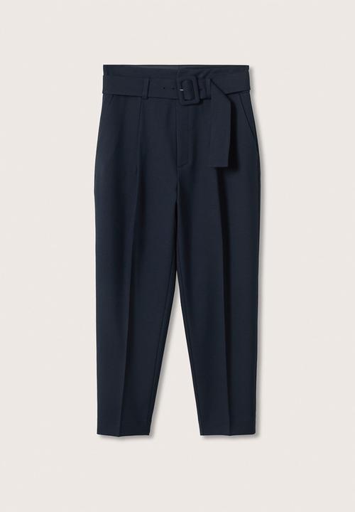 MANGO - Trousers manuel  - navy