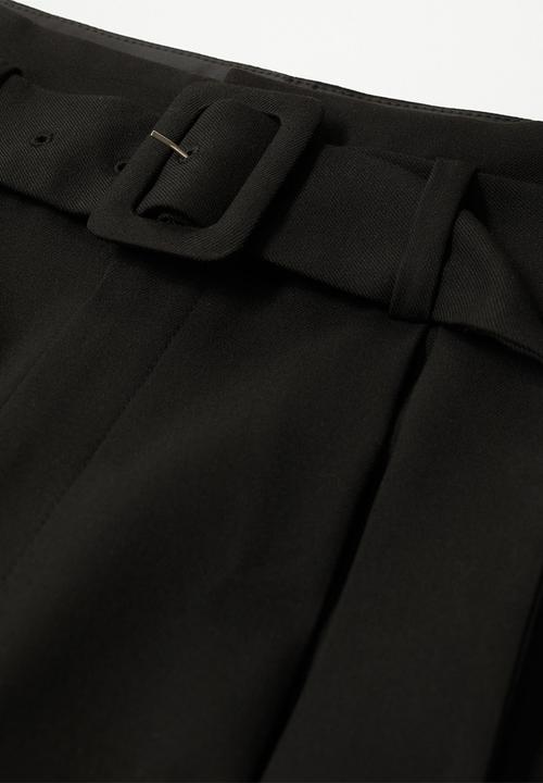 MANGO - Trousers manuel - black