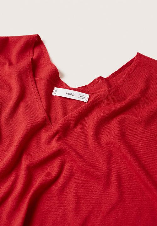 MANGO - Sweater haramon - red