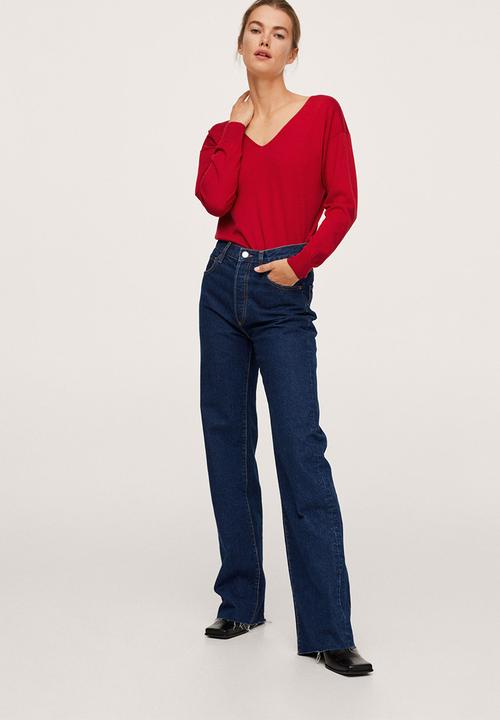 MANGO - Sweater haramon - red