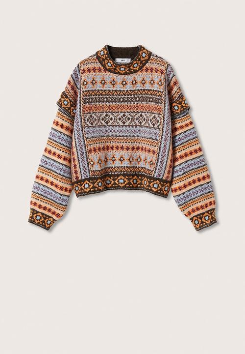 MANGO - Sweater andes - light/pastel brown