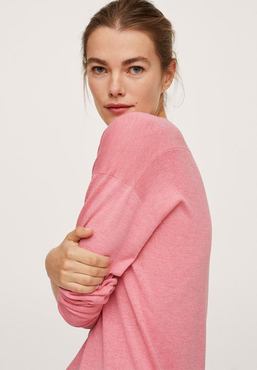 MANGO - Sweater haramon - bright pink