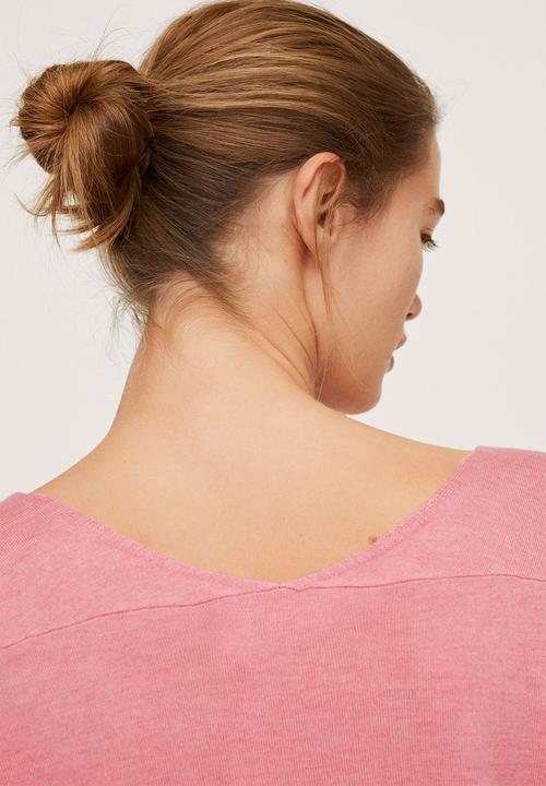 MANGO - Sweater haramon - bright pink