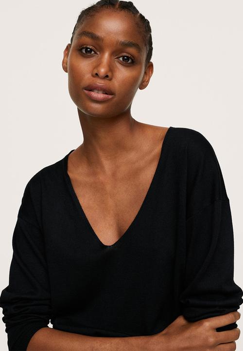 MANGO - Sweater haramon - black