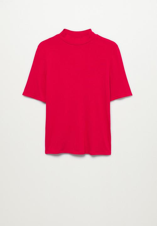 MANGO - T-shirt secondm - red