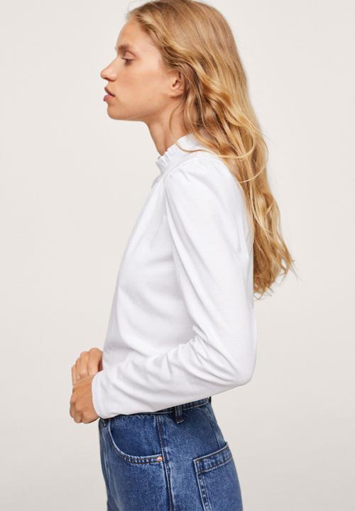 MANGO - T-shirt roca - white