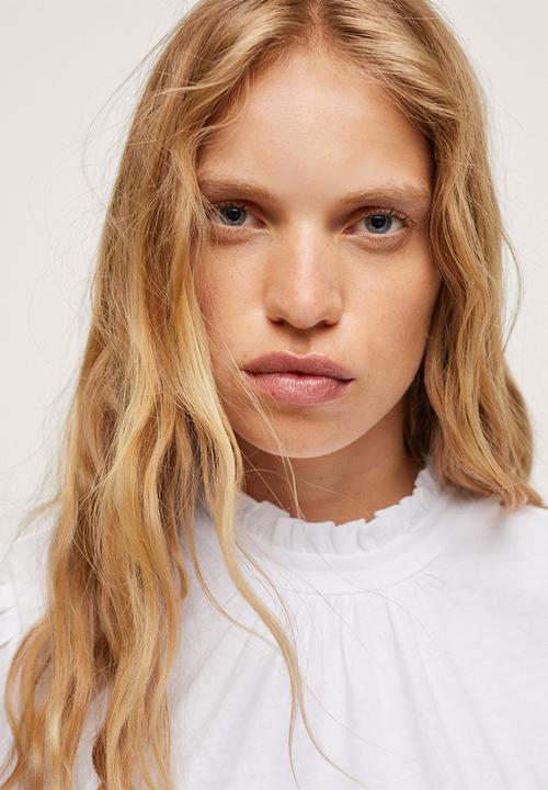 MANGO - T-shirt roca - white