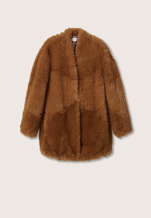 MANGO - Coat brilli - orange