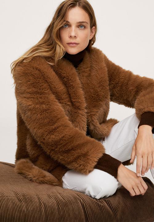 MANGO - Coat brilli - orange