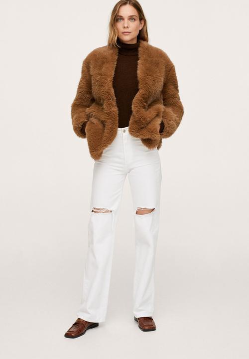MANGO - Coat brilli - orange