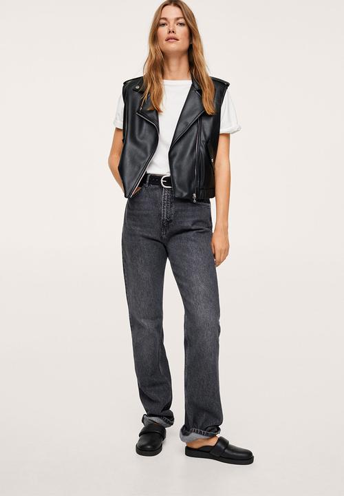 MANGO - Waistcoat telma - black