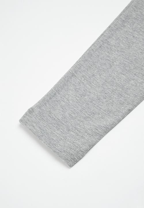 Reebok - Te big logo legging yg - medium grey heather