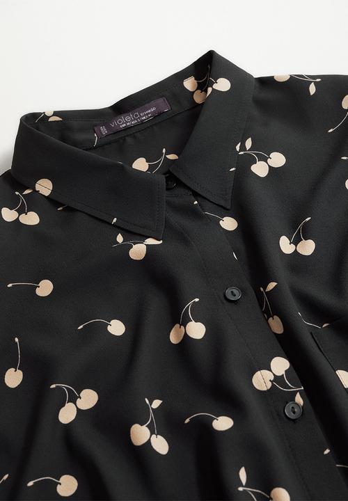 MANGO - Plus blouse leopard1 - black